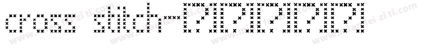 cross stitch字体转换